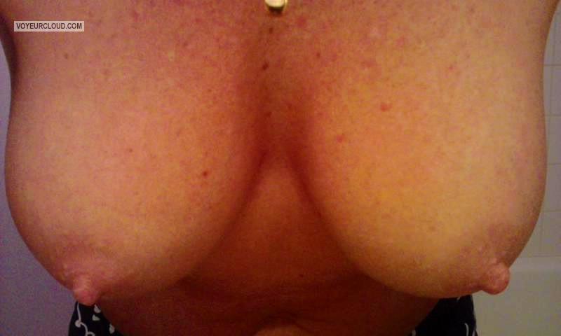 Tit Flash: Wife's Big Tits - My Sexy 52 Year Old Wife from United States